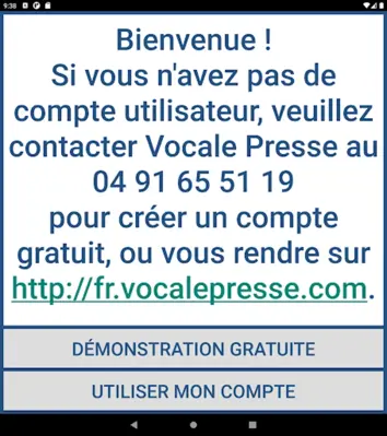 Vocale Presse android App screenshot 1